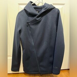 The North Face Asymmetrical Zip Hoodied Jacket Sz M EUC